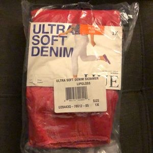HUE ULTRA SOFT DENIM Leggings / LIPGLOSS COLOR / 1X